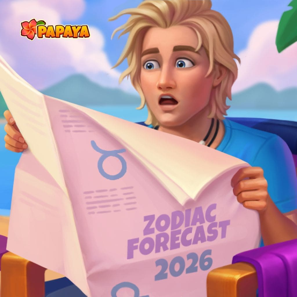 Outdoor jigsaw puzzle showing a person holding a large newspaper with printed text near sky and distant horizon